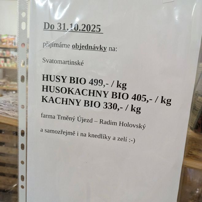 Uz se to blíží! 🦆🪿🦆🪿🦆🪿🦆🪿🦆🪿🦆🪿 Kdo se ozve prvniho dostane 💩. Né vážně, nečekejte s tím objednáním. V Trněném Újezdu to dá...